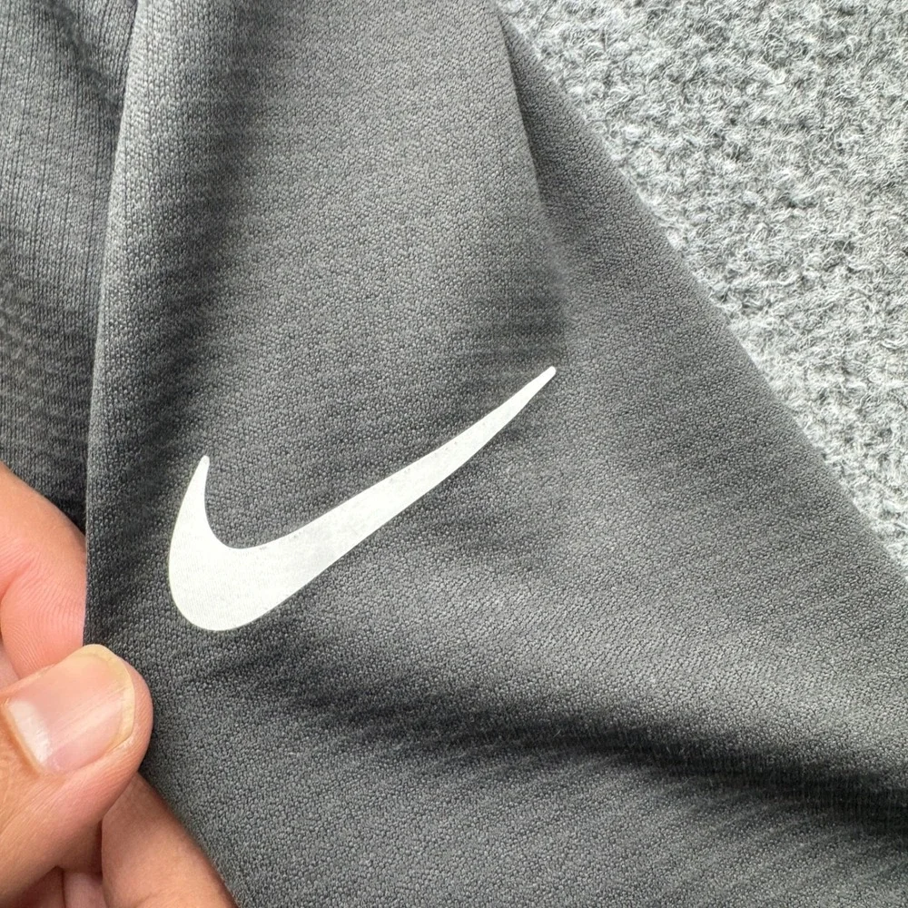 Nike Dri-FIT Green Bay Packers Pullover Mens Large Gray 1/4 Zip Fleece Running